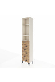 Arges Dolap 3 Raflı 6 Çekmeceli 44x30x221 - S28M105V3A