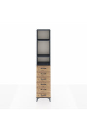 Arges Dolap 3 Raflı 6 Çekmeceli 44x30x221 - S28M105V6A