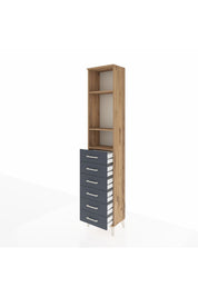 Arges Dolap 3 Raflı 6 Çekmeceli 44x30x221 - S28M105V8A