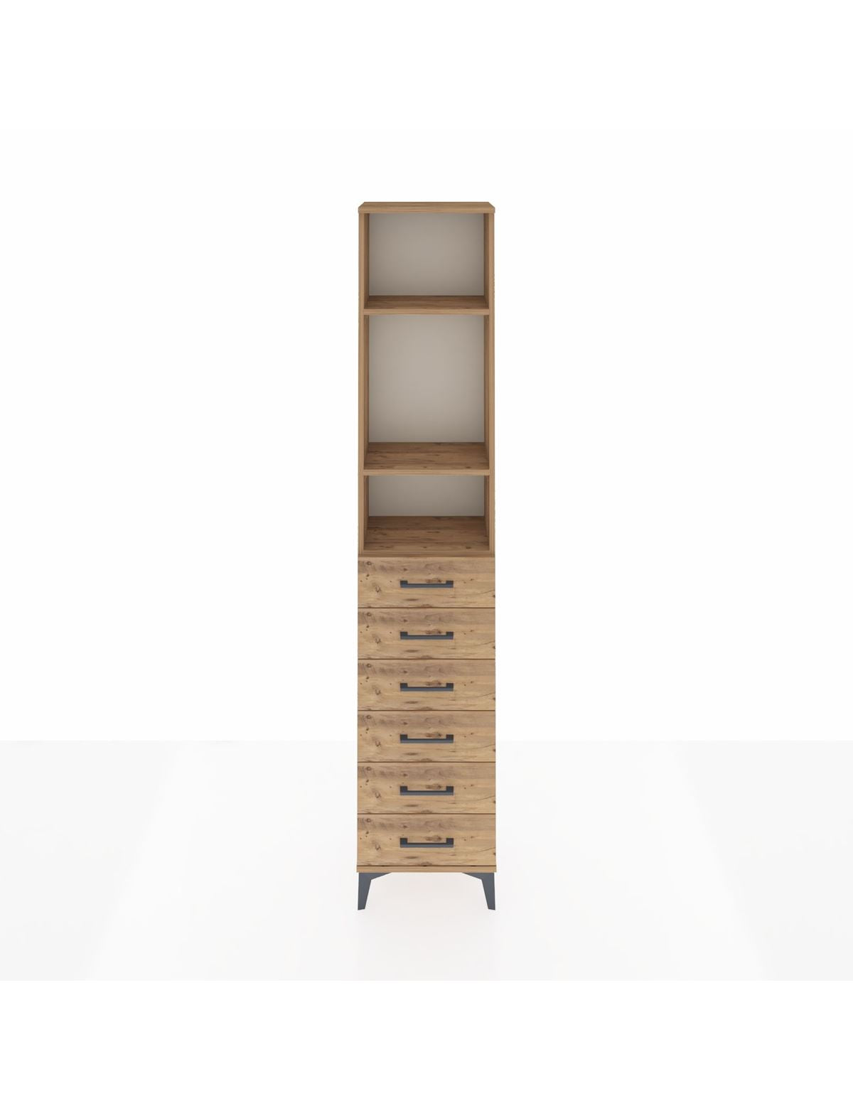 Arges Dolap 3 Raflı 6 Çekmeceli 44x30x221 - S28M105V9A
