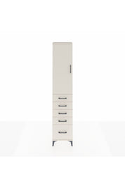 Arges Dolap 2 Raflı 5 Çekmeceli Tek Askılı 44x30x221 - S28M106V1A