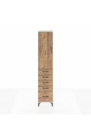 Arges Dolap 2 Raflı 5 Çekmeceli Tek Askılı 44x30x221 - S28M106V3A