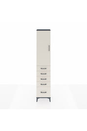 Arges Dolap 2 Raflı 5 Çekmeceli Tek Askılı 44x30x221 - S28M106V4A