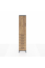 Arges Dolap 2 Raflı 5 Çekmeceli Tek Askılı 44x30x221 - S28M106V6A