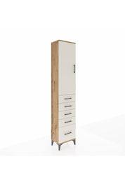 Arges Dolap 2 Raflı 5 Çekmeceli Tek Askılı 44x30x221 - S28M106V7A