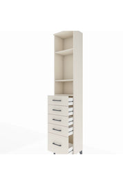 Arges Dolap 3 Raflı 5 Çekmeceli 44x30x221 - S28M107V1A