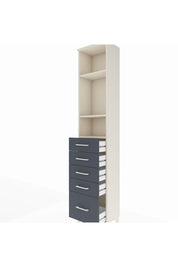 Arges Dolap 3 Raflı 5 Çekmeceli 44x30x221 - S28M107V2A