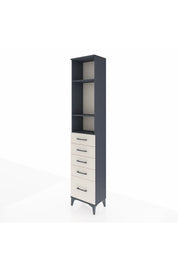 Arges Dolap 3 Raflı 5 Çekmeceli 44x30x221 - S28M107V4A