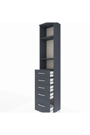 Arges Dolap 3 Raflı 5 Çekmeceli 44x30x221 - S28M107V5A