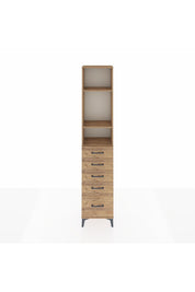 Arges Dolap 3 Raflı 5 Çekmeceli 44x30x221 - S28M107V9A