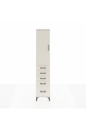 Arges Dolap 2 Raflı 5 Çekmeceli Tek Askılı 44x30x221 - S28M108V1A