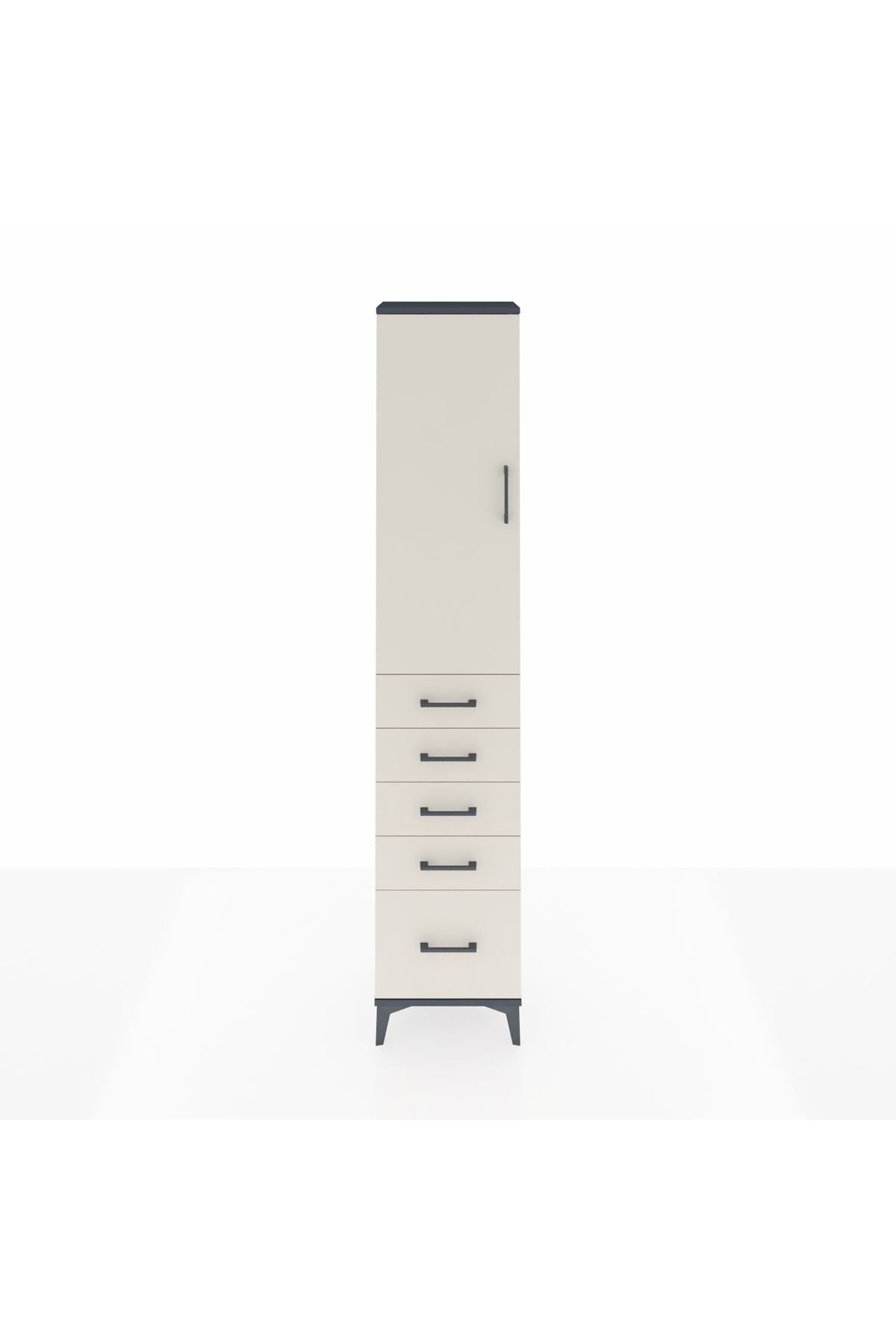 Arges Dolap 2 Raflı 5 Çekmeceli Tek Askılı 44x30x221 - S28M108V4A