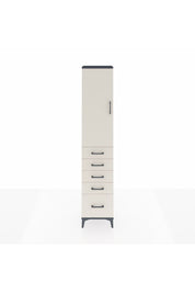 Arges Dolap 2 Raflı 5 Çekmeceli Tek Askılı 44x30x221 - S28M108V4A