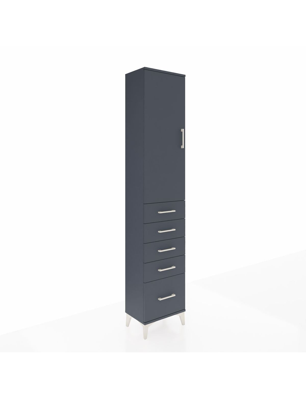Arges Dolap 2 Raflı 5 Çekmeceli Tek Askılı 44x30x221 - S28M108V5A