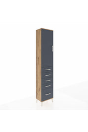 Arges Dolap 2 Raflı 5 Çekmeceli Tek Askılı 44x30x221 - S28M108V8A