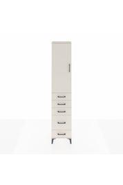 Arges Dolap 2 Raflı 5 Çekmeceli Tek Askılı 44x30x221 - S28M109V1A