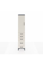 Arges Dolap 2 Raflı 5 Çekmeceli Tek Askılı 44x30x221 - S28M109V4A