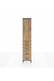Arges Dolap 2 Raflı 5 Çekmeceli Tek Askılı 44x30x221 - S28M109V6A