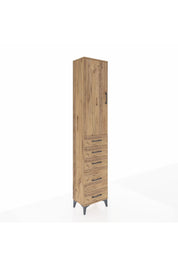 Arges Dolap 2 Raflı 5 Çekmeceli Tek Askılı 44x30x221 - S28M109V9A