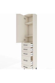 Arges Dolap 3 Raflı 5 Çekmeceli Tek Kapaklı 44x30x221 - S28M110V1A