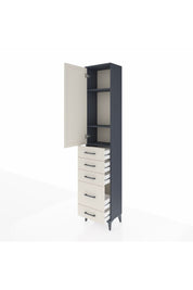 Arges Dolap 3 Raflı 5 Çekmeceli Tek Kapaklı 44x30x221 - S28M110V4A