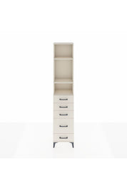 Arges Dolap 3 Raflı 5 Çekmeceli 44x30x221 - S28M111V1A