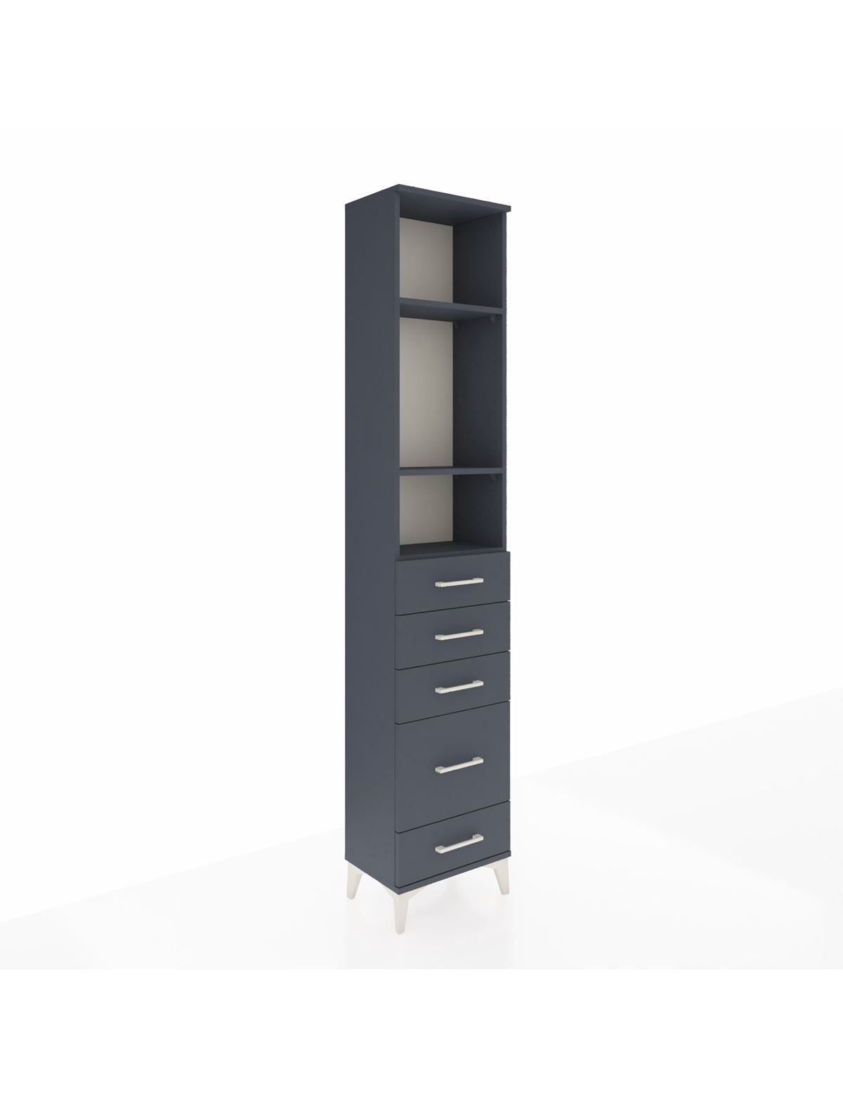 Arges Dolap 3 Raflı 5 Çekmeceli 44x30x221 - S28M111V5A