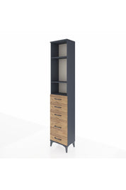 Arges Dolap 3 Raflı 5 Çekmeceli 44x30x221 - S28M111V6A