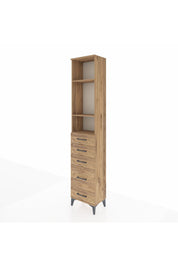 Arges Dolap 3 Raflı 5 Çekmeceli 44x30x221 - S28M111V9A