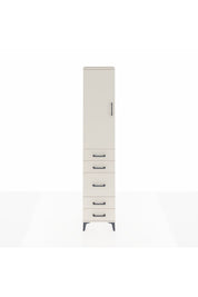 Arges Dolap 2 Raflı 5 Çekmeceli Tek Askılı 44x30x221 - S28M112V1A