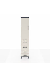 Arges Dolap 2 Raflı 5 Çekmeceli Tek Askılı 44x30x221 - S28M112V4A