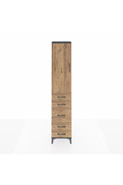 Arges Dolap 2 Raflı 5 Çekmeceli Tek Askılı 44x30x221 - S28M112V6A