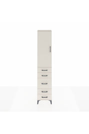 Arges Dolap 3 Raflı 5 Çekmeceli Tek Kapaklı 44x30x221 - S28M113V1A