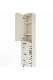 Arges Dolap 3 Raflı 5 Çekmeceli Tek Kapaklı 44x30x221 - S28M113V1A