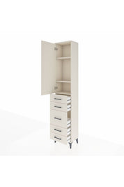 Arges Dolap 3 Raflı 5 Çekmeceli Tek Kapaklı 44x30x221 - S28M113V1A