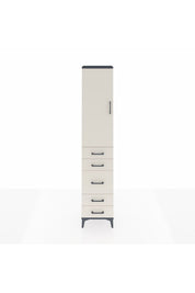Arges Dolap 3 Raflı 5 Çekmeceli Tek Kapaklı 44x30x221 - S28M113V4A