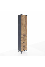 Arges Dolap 3 Raflı 5 Çekmeceli Tek Kapaklı 44x30x221 - S28M113V6A