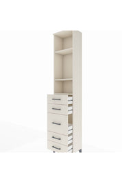 Arges Dolap 3 Raflı 5 Çekmeceli 44x30x221 - S28M114V1A