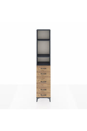 Arges Dolap 3 Raflı 5 Çekmeceli 44x30x221 - S28M114V6A