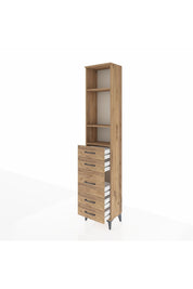 Arges Dolap 3 Raflı 5 Çekmeceli 44x30x221 - S28M114V9A