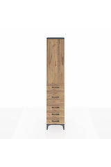 Arges Dolap 2 Raflı 5 Çekmeceli Tek Askılı 44x30x221