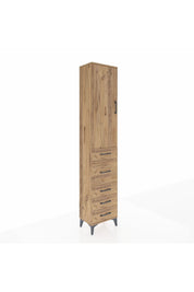 Arges Dolap 2 Raflı 5 Çekmeceli Tek Askılı 44x30x221 - S28M115V9A
