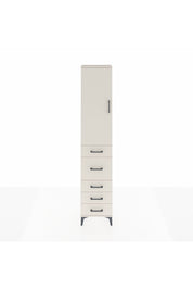 Arges Dolap 3 Raflı 5 Çekmeceli Tek Kapaklı 44x30x221 - S28M116V1A