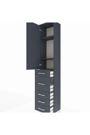 Arges Dolap 3 Raflı 5 Çekmeceli Tek Kapaklı 44x30x221 - S28M116V5A