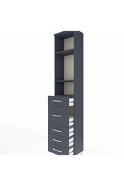 Arges Dolap 3 Raflı 5 Çekmeceli 44x30x221 - S28M117V5A