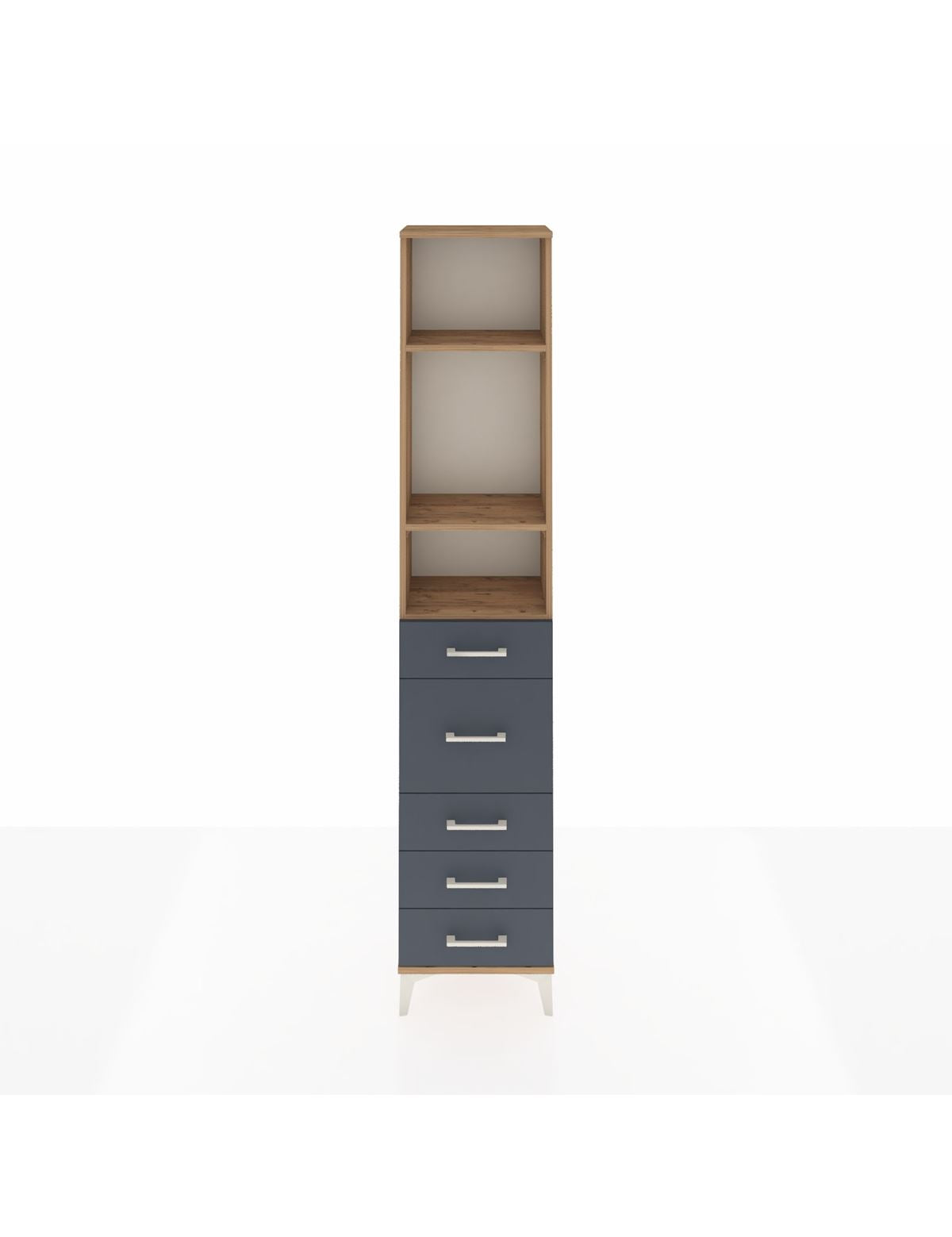 Arges Dolap 3 Raflı 5 Çekmeceli 44x30x221 - S28M117V8A