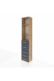 Arges Dolap 3 Raflı 5 Çekmeceli 44x30x221 - S28M117V8A