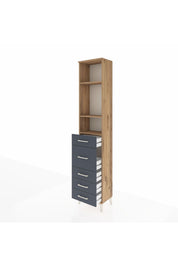 Arges Dolap 3 Raflı 5 Çekmeceli 44x30x221 - S28M117V8A