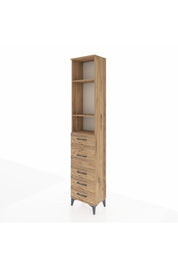 Arges Dolap 3 Raflı 5 Çekmeceli 44x30x221 - S28M117V9A