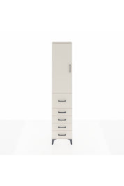 Arges Dolap 2 Raflı 5 Çekmeceli Tek Askılı 44x30x221 - S28M118V1A